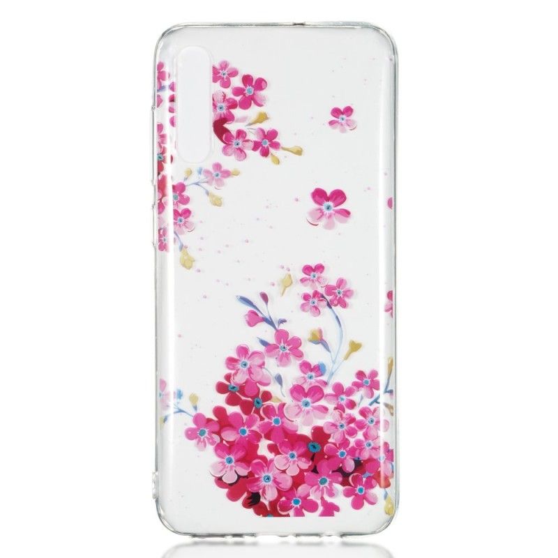 Cover Samsung Galaxy A70 Lille Lyserød Have