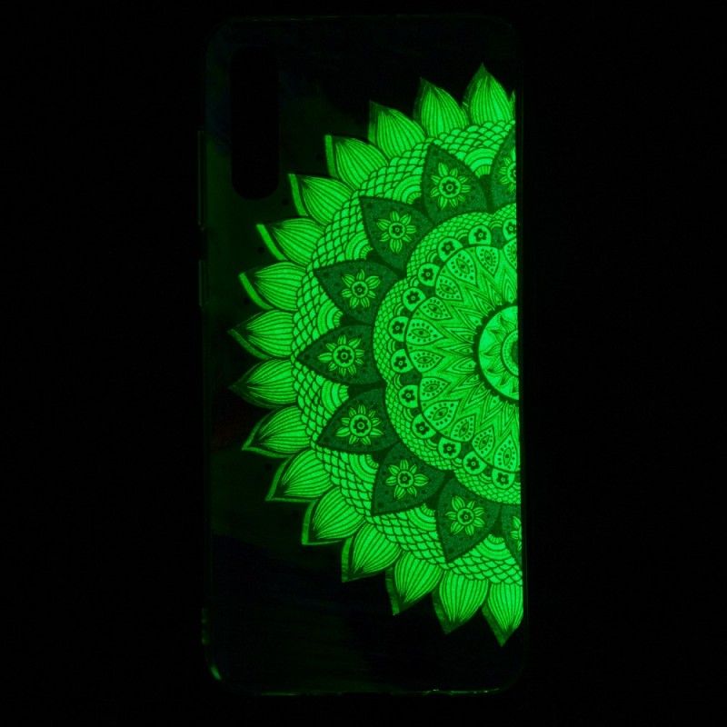 Cover Samsung Galaxy A70 Mobilcover Fluorescerende Mandala