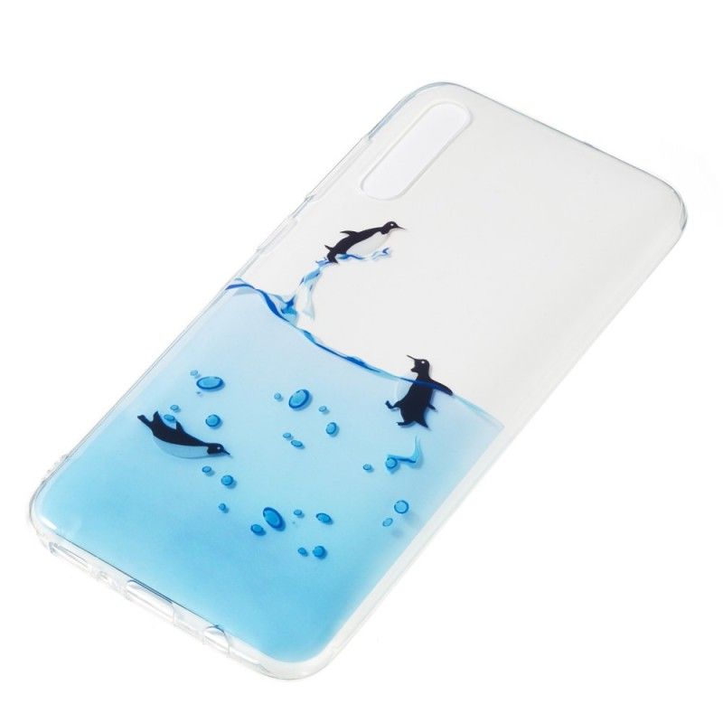 Cover Samsung Galaxy A70 Mobilcover Sæt Pingviner