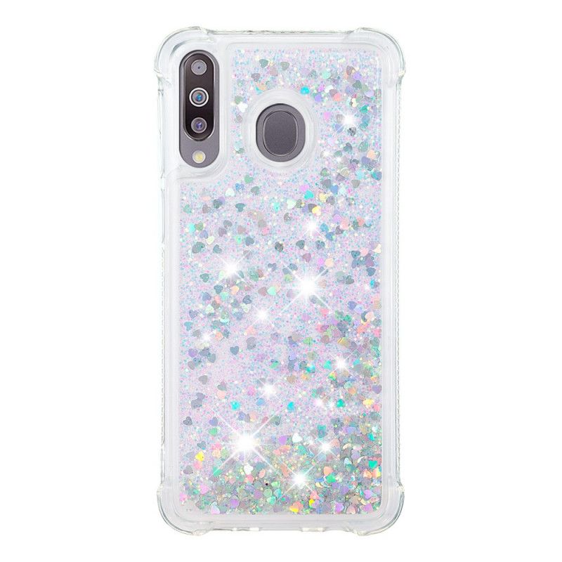 Cover Samsung Galaxy A70 Sølv Lystglitter