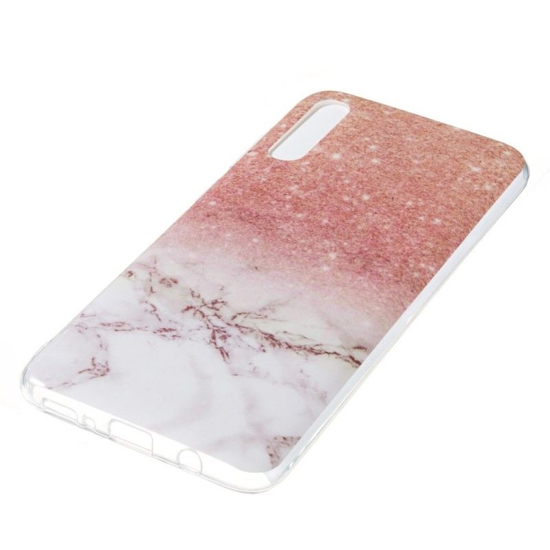 Cover Samsung Galaxy A70 Sort Glitter Af Marmor