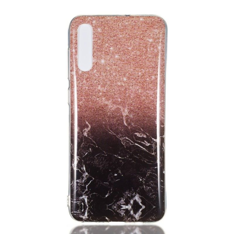 Cover Samsung Galaxy A70 Sort Glitter Af Marmor