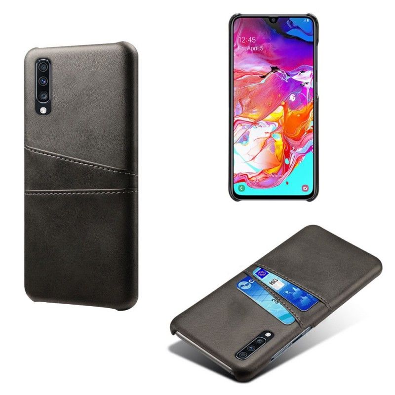 Cover Samsung Galaxy A70 Sort Kortholder Original