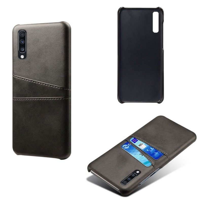 Cover Samsung Galaxy A70 Sort Kortholder Original