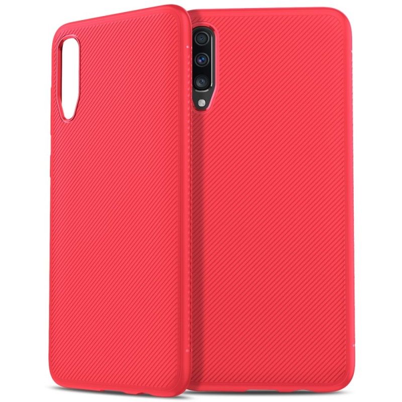 Cover Samsung Galaxy A70 Sort Kulfiber Twill