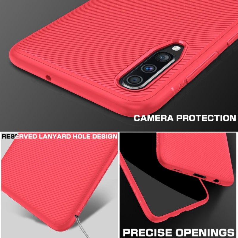 Cover Samsung Galaxy A70 Sort Kulfiber Twill