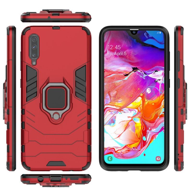 Cover Samsung Galaxy A70 Sort Resistent Ring