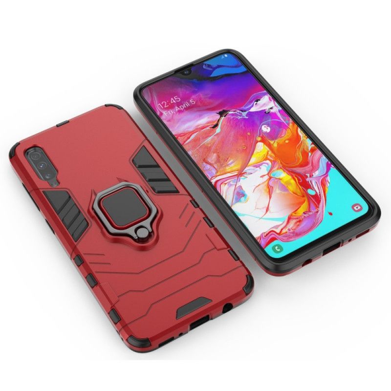 Cover Samsung Galaxy A70 Sort Resistent Ring