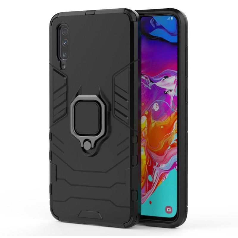 Cover Samsung Galaxy A70 Sort Resistent Ring