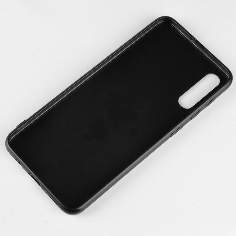 Cover Samsung Galaxy A70 Sort Tofarvet Imiteret Læder