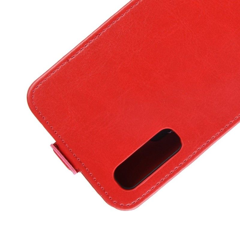 Flip Cover Læder for Samsung Galaxy A70 Sort Foldning Af Lædereffekt