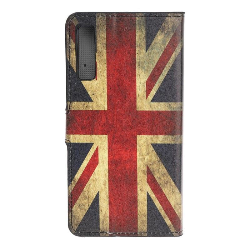 Flip Cover Læder Samsung Galaxy A70 Englands Flag