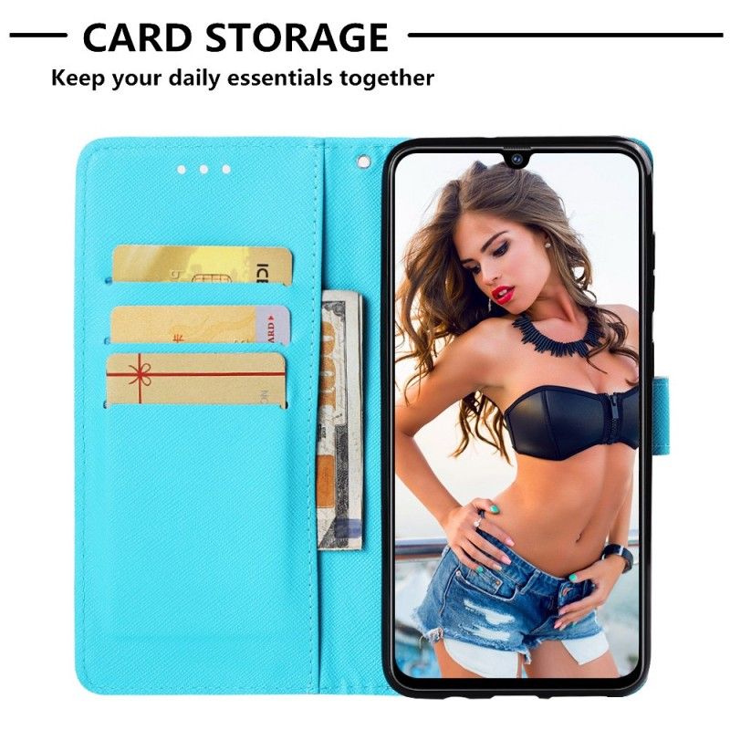 Flip Cover Læder Samsung Galaxy A70 Miss Ugle