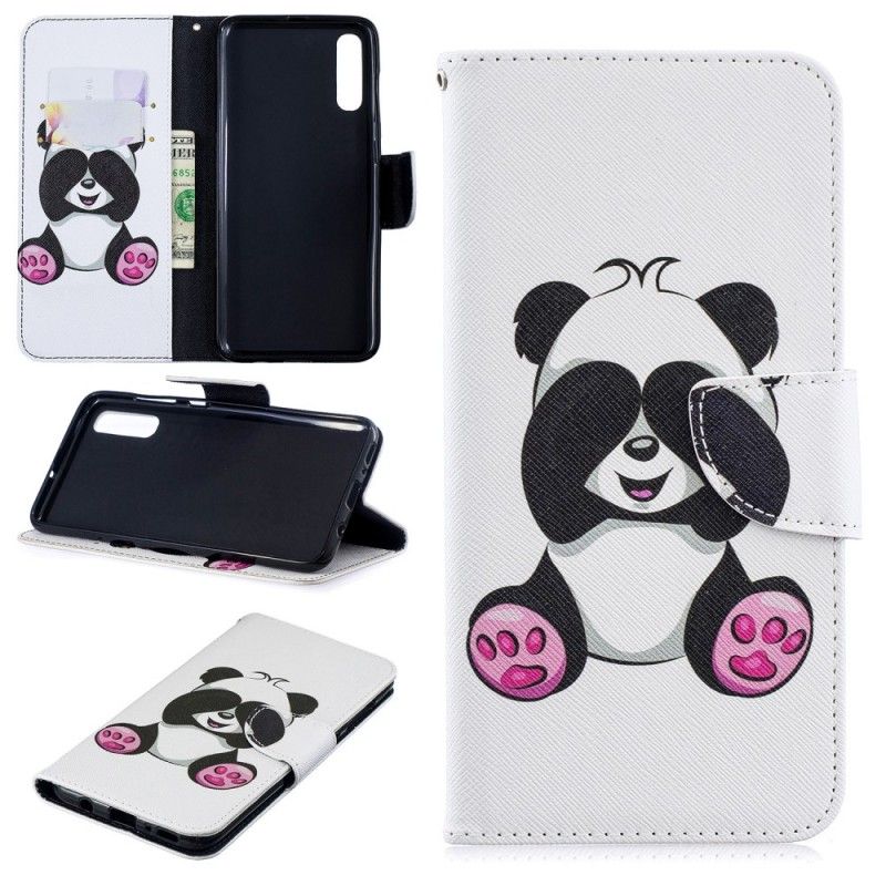 Flip Cover Samsung Galaxy A70 Sjov Panda