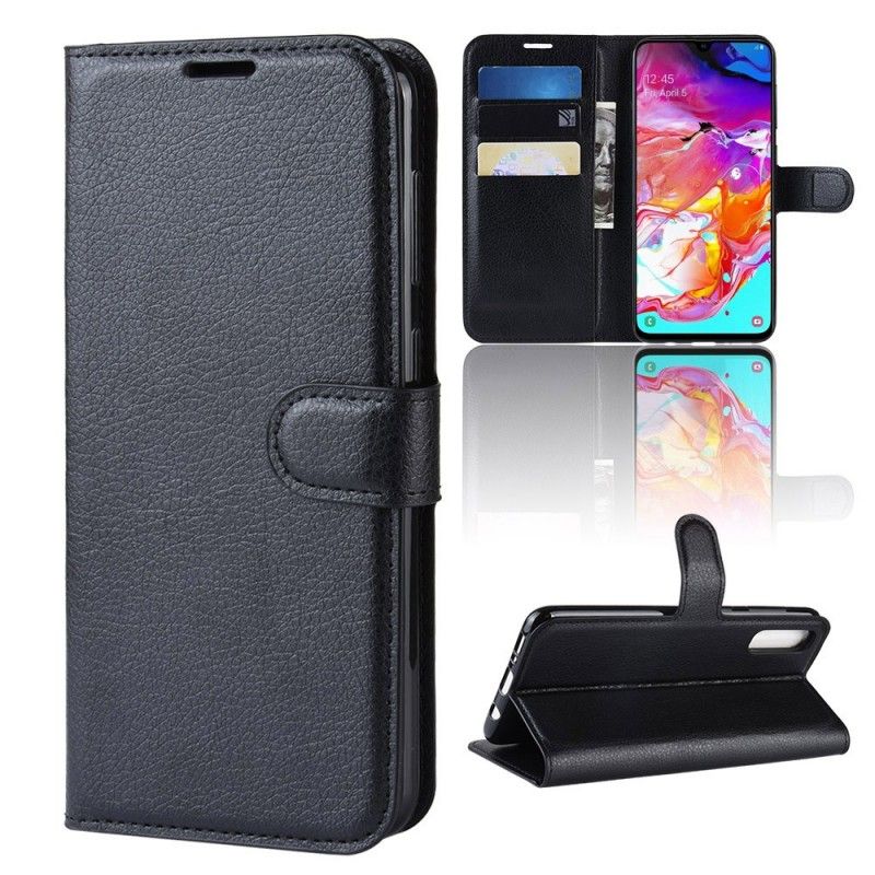 Flip Cover Samsung Galaxy A70 Sort Mobilcover Klassisk