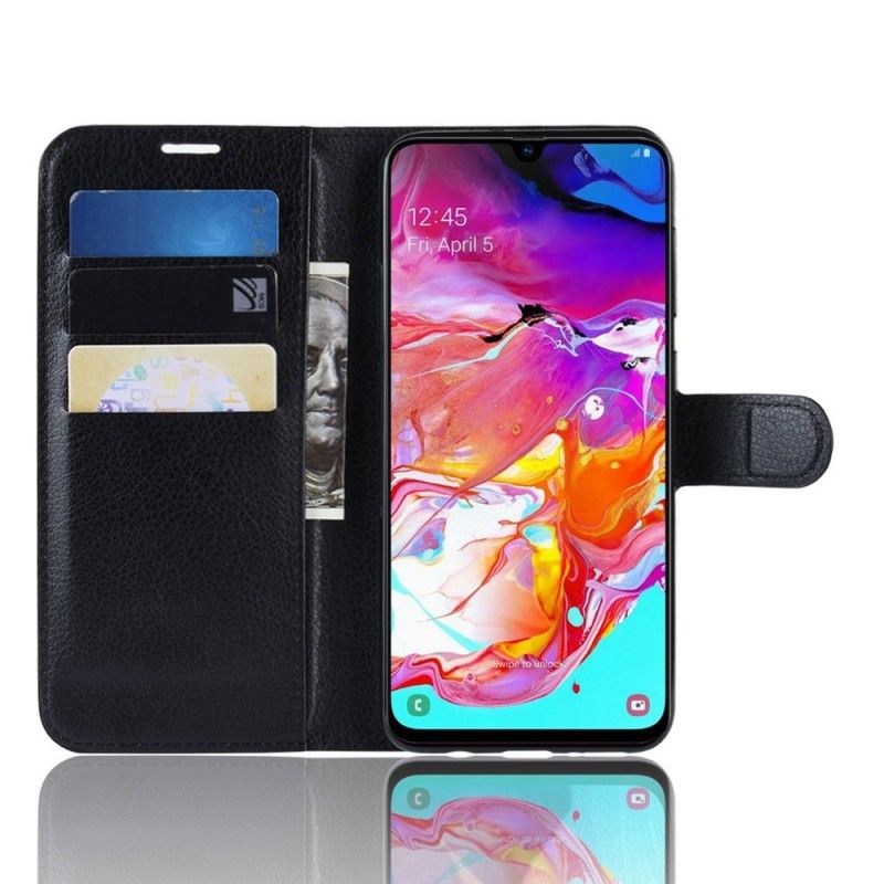 Flip Cover Samsung Galaxy A70 Sort Mobilcover Klassisk