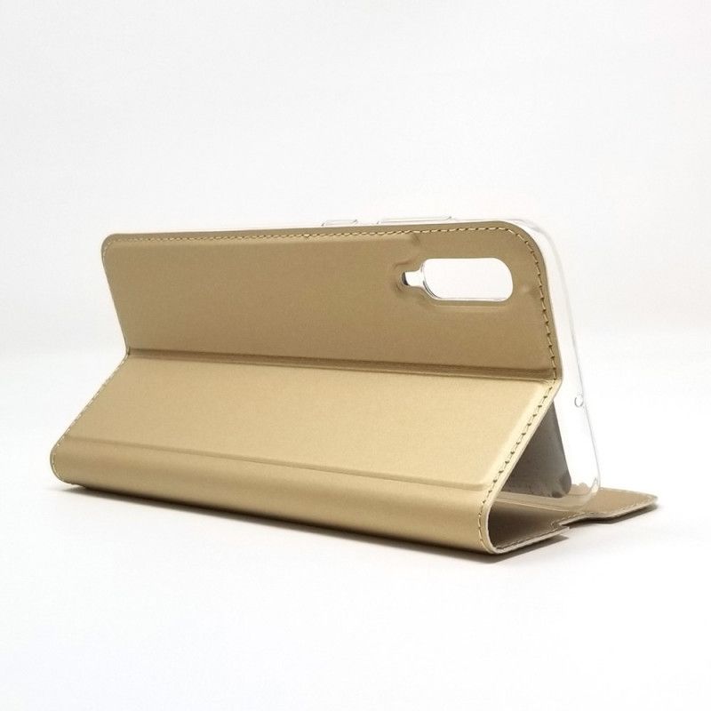 Læder Cover for Samsung Galaxy A70 Sort Magnetisk Lås