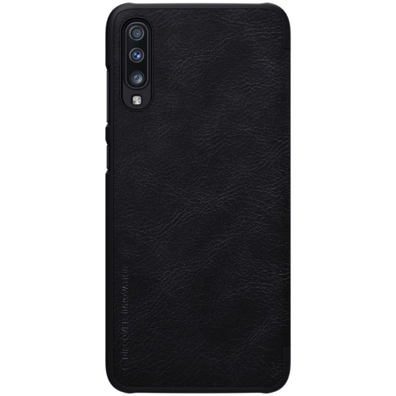 Læder Cover Samsung Galaxy A70 Rød Nillkin Qin-Serie Beskyttelse