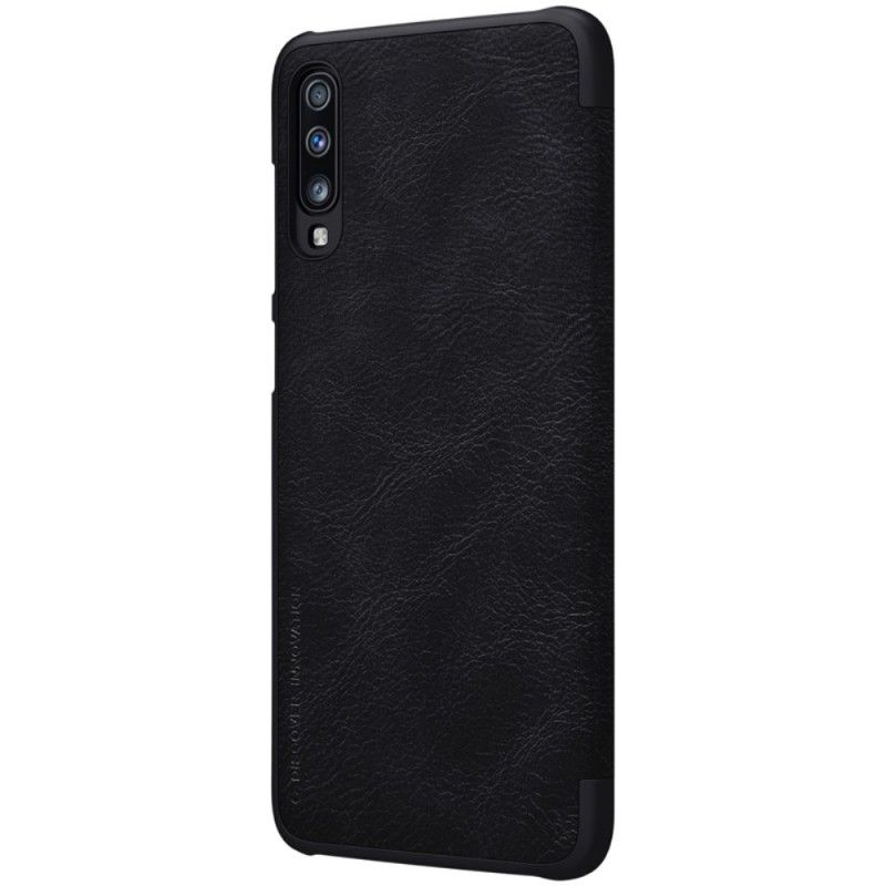 Læder Cover Samsung Galaxy A70 Rød Nillkin Qin-Serie Beskyttelse