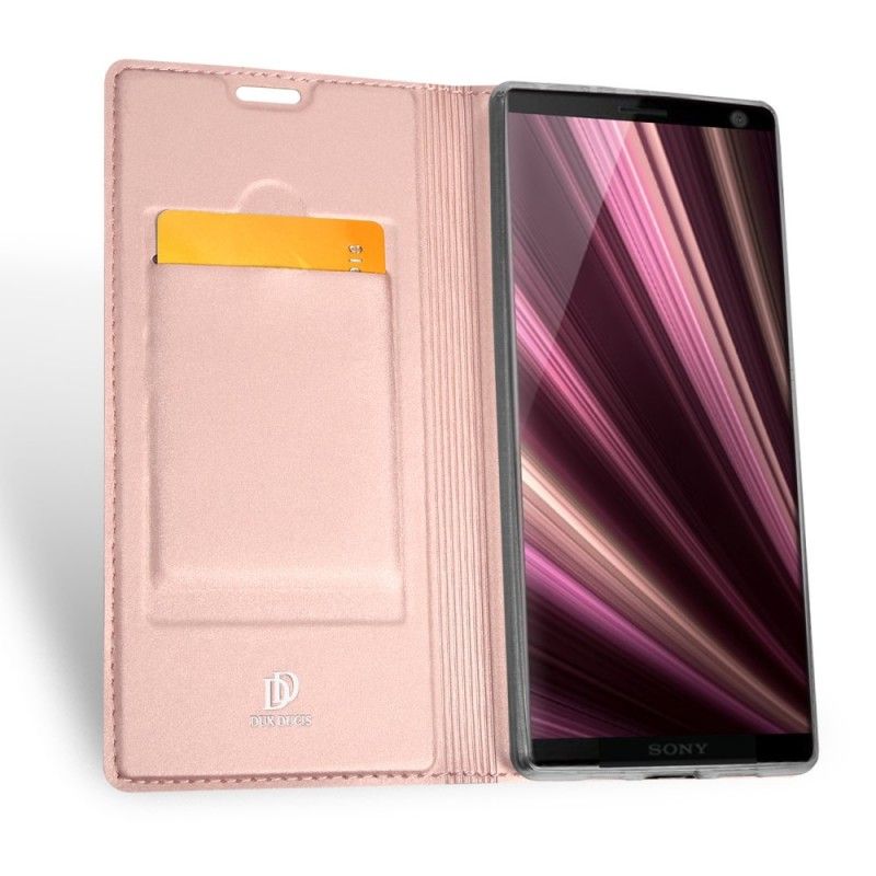 Læder Cover Sony Xperia 10 Plus Mobilcover Førsteklasses Serie