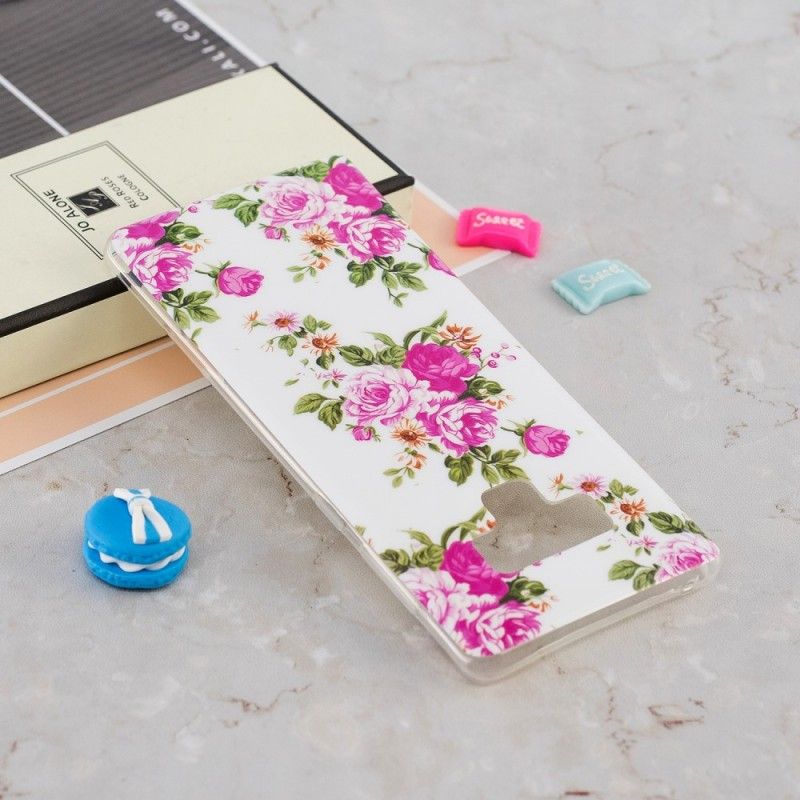 Cover Samsung Galaxy Note 9 Fluorescerende Frihedsblomster