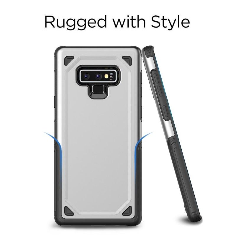 Cover Samsung Galaxy Note 9 Grøn Rustning Af Metaleffekt