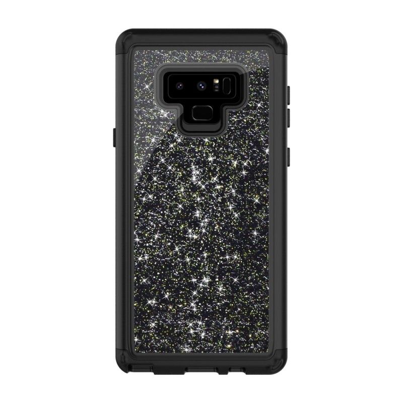 Cover Samsung Galaxy Note 9 Lilla Maxi Pailletter