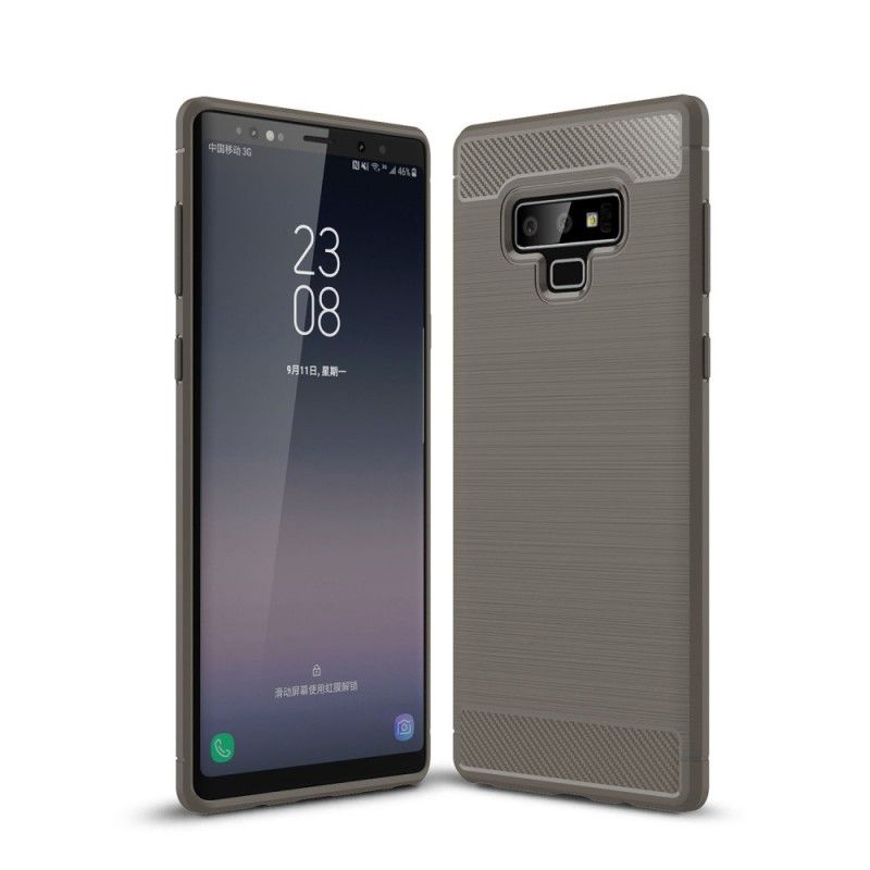 Cover Samsung Galaxy Note 9 Sort Børstet Kulfiber