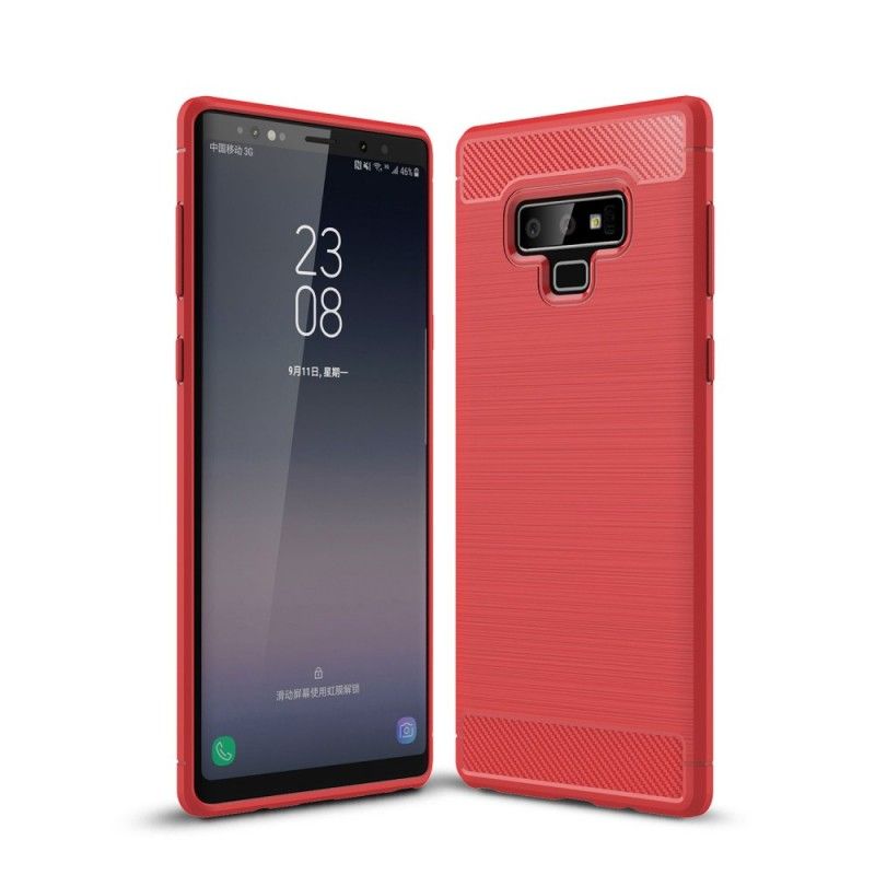 Cover Samsung Galaxy Note 9 Sort Børstet Kulfiber