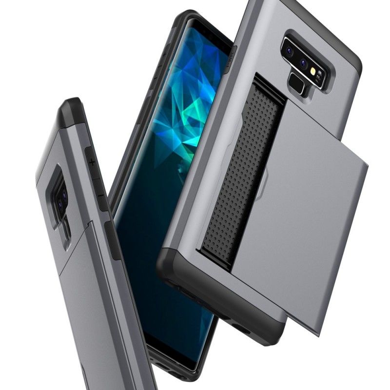 Cover Samsung Galaxy Note 9 Sort Stiv Prangende Kortholder