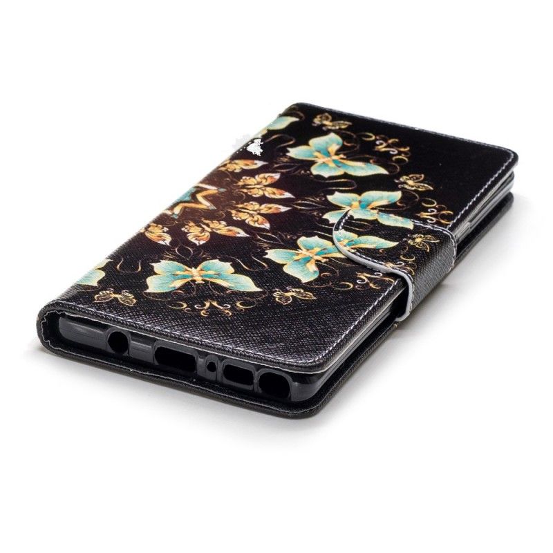 Flip Cover Læder Samsung Galaxy Note 9 Sommerfuglemandala Beskyttelse