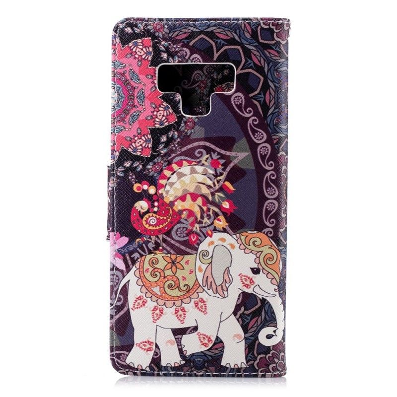 Flip Cover Samsung Galaxy Note 9 Mobilcover Etnisk Elefantmandala