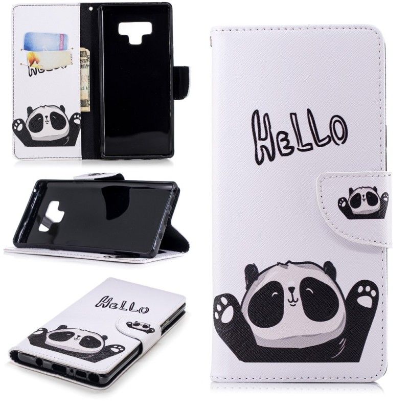 Flip Cover Samsung Galaxy Note 9 Mobilcover Hej Panda