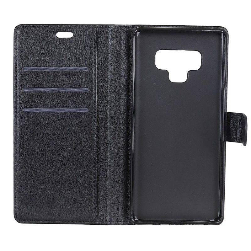 Flip Cover Samsung Galaxy Note 9 Sort Mobilcover Retro Kunstlæder