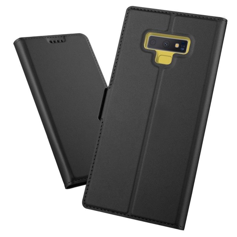 Læder Cover for Samsung Galaxy Note 9 Golden Kortholder I Lædereffekt