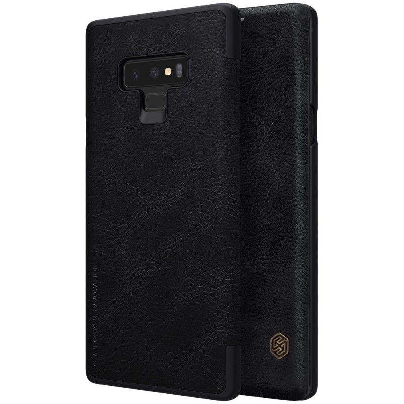 Læder Cover Samsung Galaxy Note 9 Sort Nillkin Qin-Serie