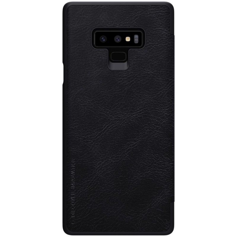 Læder Cover Samsung Galaxy Note 9 Sort Nillkin Qin-Serie