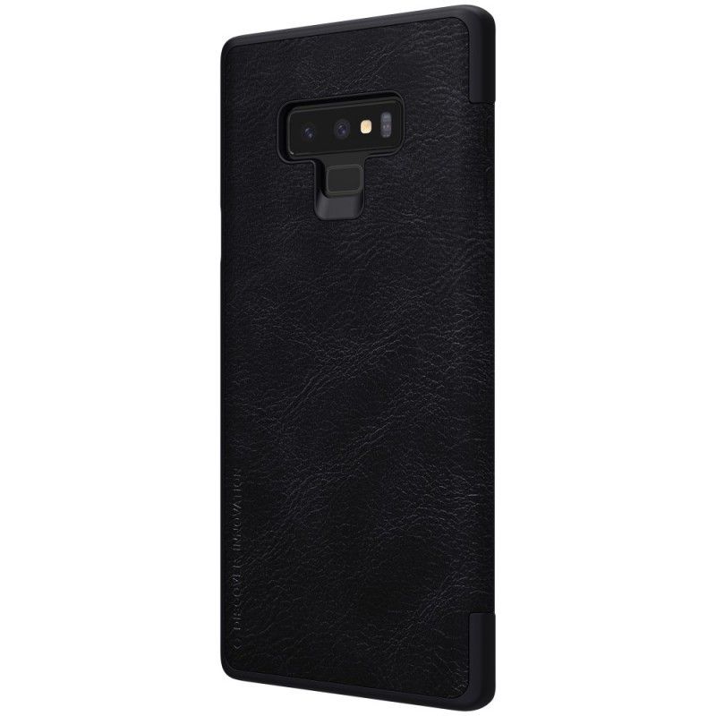 Læder Cover Samsung Galaxy Note 9 Sort Nillkin Qin-Serie