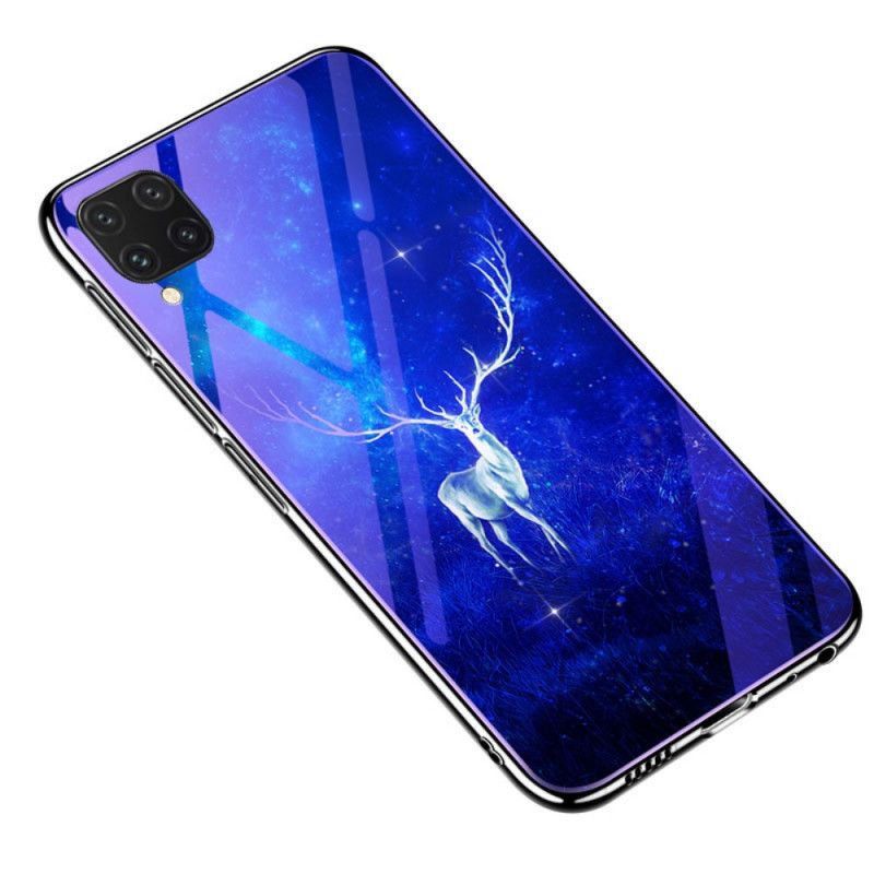 Cover Huawei Nova 6 Lyseblå Mobilcover Hærdet Glas Og Animalsk Silikone