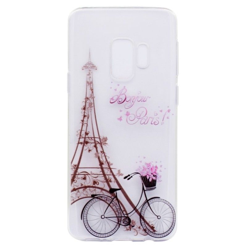 Cover for Samsung Galaxy S9 Gennemsigtig Hej Paris