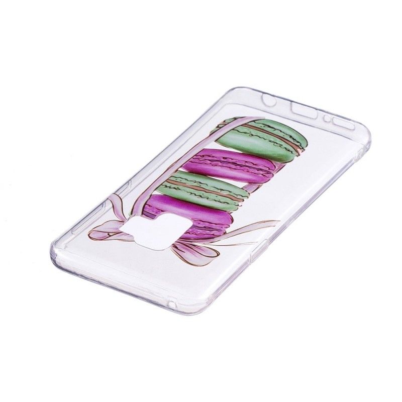 Cover for Samsung Galaxy S9 Gennemsigtige Gourmetmakroner