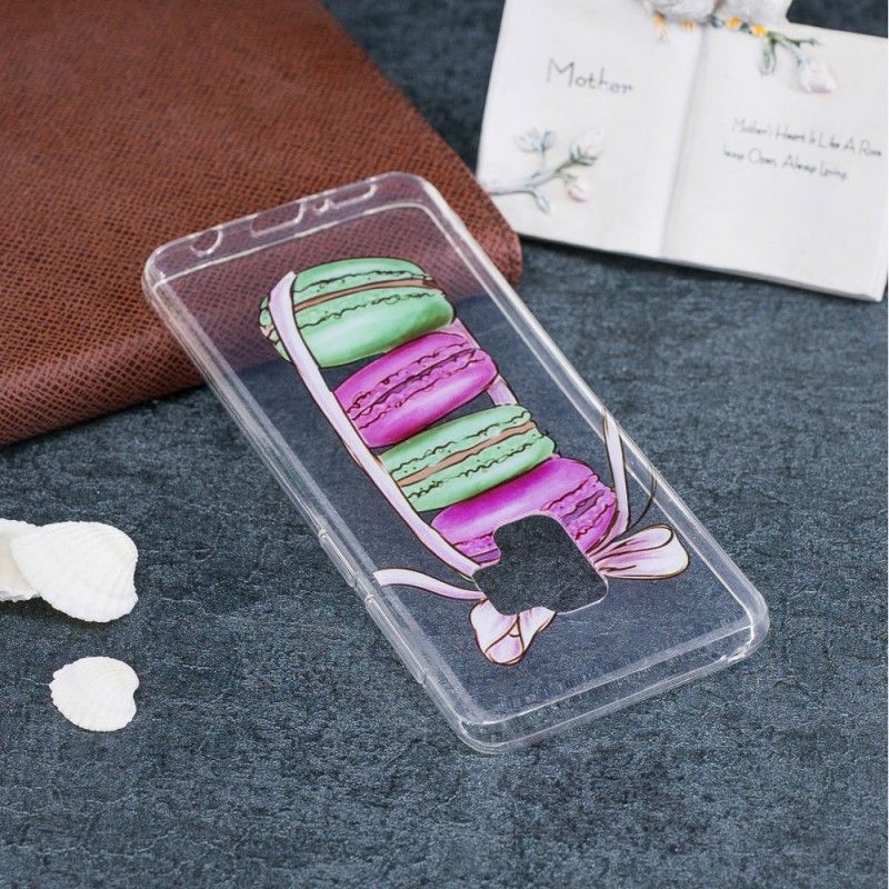 Cover for Samsung Galaxy S9 Gennemsigtige Gourmetmakroner