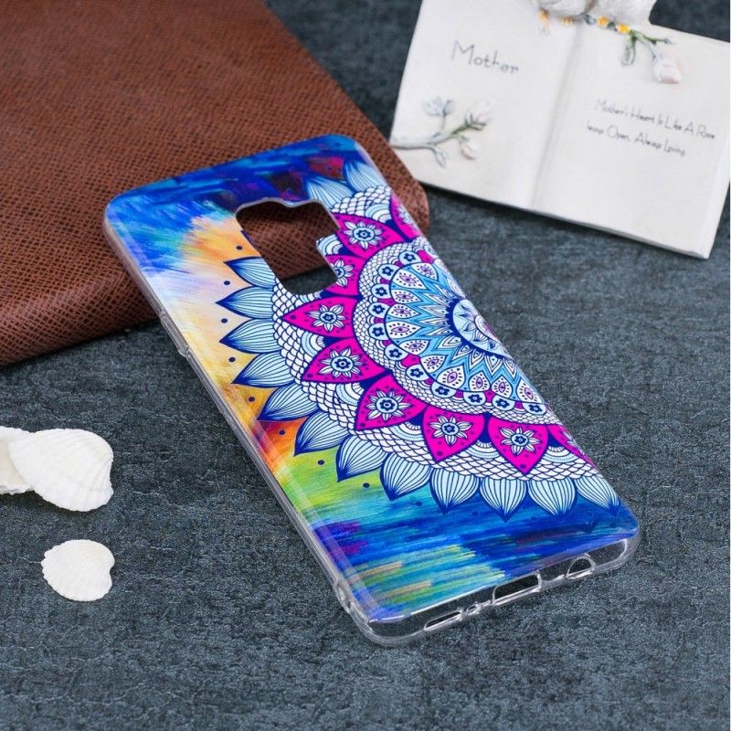 Cover Samsung Galaxy S9 Fluorescerende Mandala Original