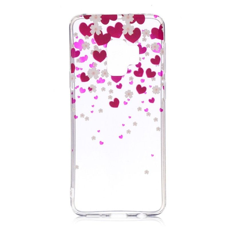 Cover Samsung Galaxy S9 Hjerteregn Original