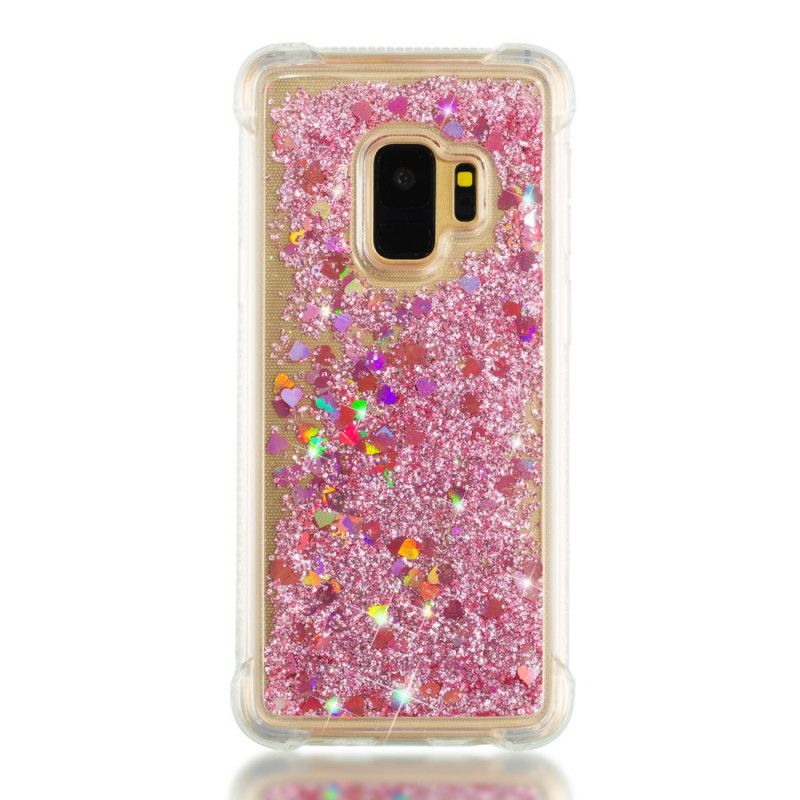 Cover Samsung Galaxy S9 Lyseblå Premium Glitter