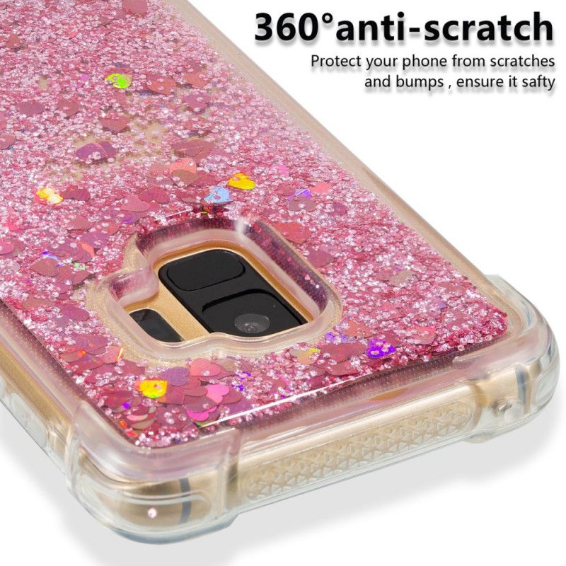 Cover Samsung Galaxy S9 Lyseblå Premium Glitter