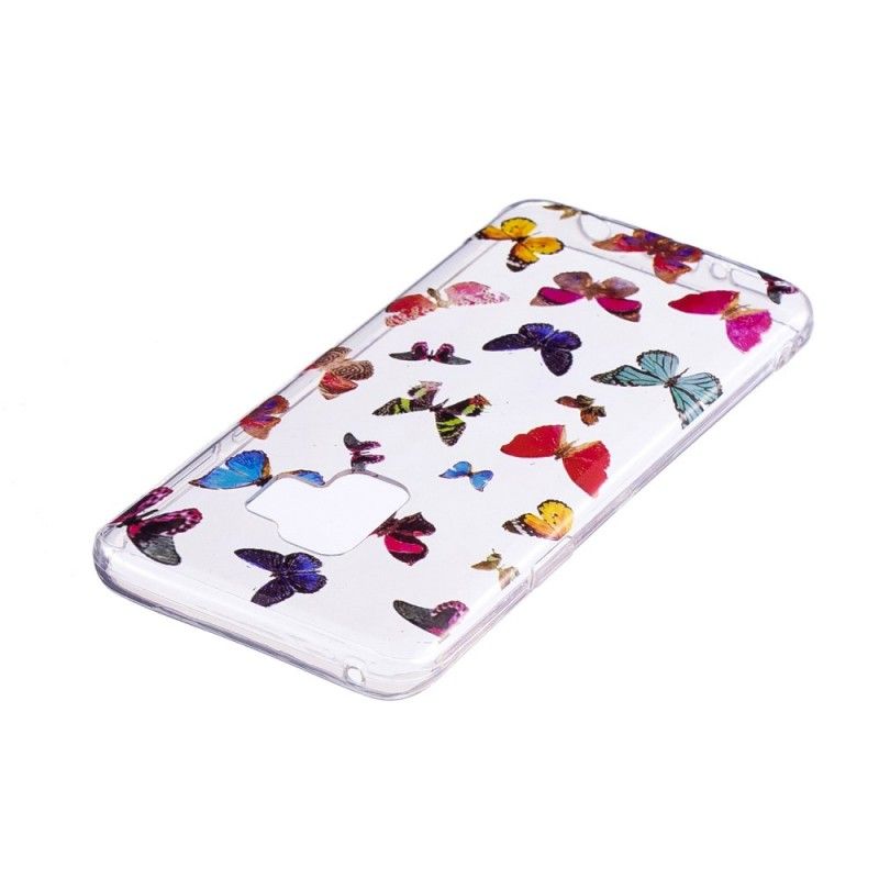 Cover Samsung Galaxy S9 Mobilcover Farvede Sommerfugle