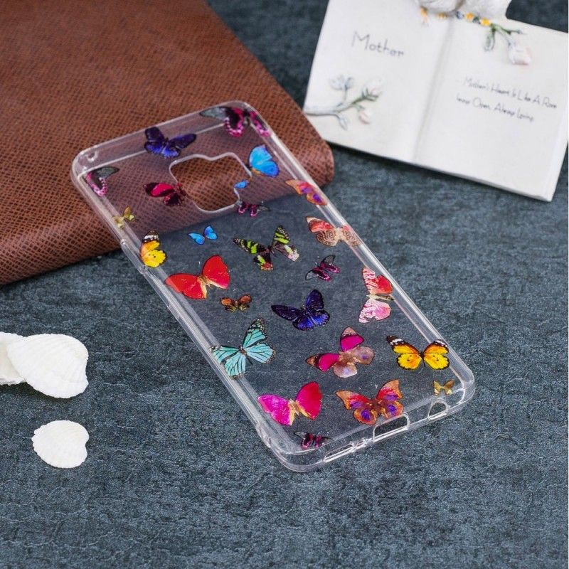 Cover Samsung Galaxy S9 Mobilcover Farvede Sommerfugle