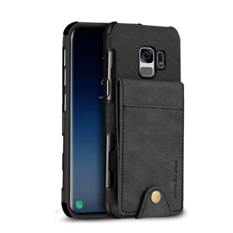 Cover Samsung Galaxy S9 Sort Foldekortholder Original