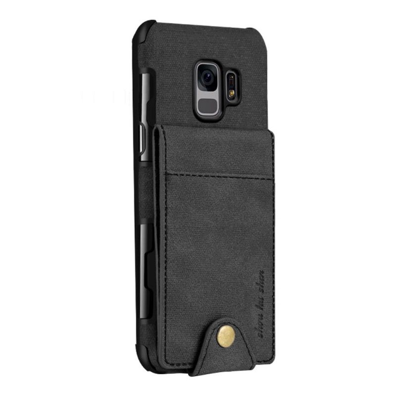 Cover Samsung Galaxy S9 Sort Foldekortholder Original